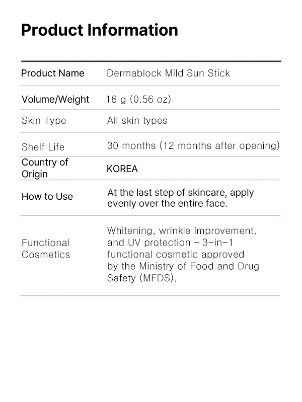 Dermablock Mild Sun Stick